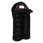 Black And White Balloon Pattern Print Double Neoprene Wine Tote
