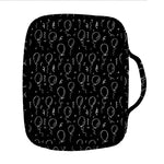 Black And White Balloon Pattern Print Front Pocket Bible Bag