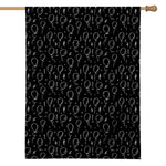 Black And White Balloon Pattern Print House Flag