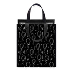 Black And White Balloon Pattern Print Insulated Lunch Tote