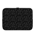 Black And White Balloon Pattern Print Laptop Sleeve