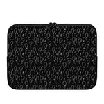 Black And White Balloon Pattern Print Laptop Sleeve