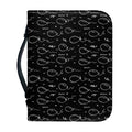 Black And White Balloon Pattern Print Leather Bible Cover