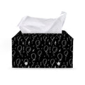 Black And White Balloon Pattern Print Leather Tissue Box Cover