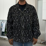 Black And White Balloon Pattern Print Men's Shirt Jacket