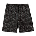 Black And White Balloon Pattern Print Men's Swim Trunks