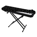 Black And White Balloon Pattern Print Piano Keyboard Cover