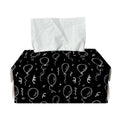 Black And White Balloon Pattern Print Rectangle Tissue Box Cover