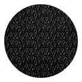 Black And White Balloon Pattern Print Round Blanket