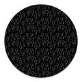 Black And White Balloon Pattern Print Round Floor Mat