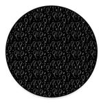 Black And White Balloon Pattern Print Round Floor Mat