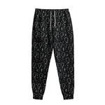 Black And White Balloon Pattern Print Sweatpants