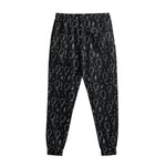 Black And White Balloon Pattern Print Sweatpants