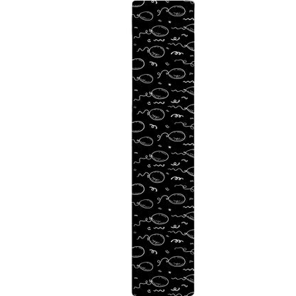 Black And White Balloon Pattern Print Table Runner