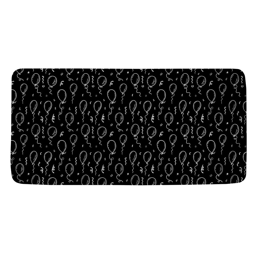 Black And White Balloon Pattern Print Towel