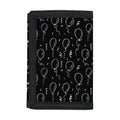 Black And White Balloon Pattern Print Trifold Wallet