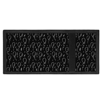 Black And White Balloon Pattern Print Trifold Wallet