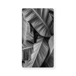 Black And White Banana Leaf Print Baby Crib Sheet