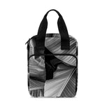Black And White Banana Leaf Print Bible Tote Bag