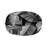 Black And White Banana Leaf Print Car Side Mirror Covers