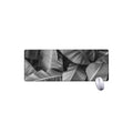 Black And White Banana Leaf Print Extended Mouse Pad