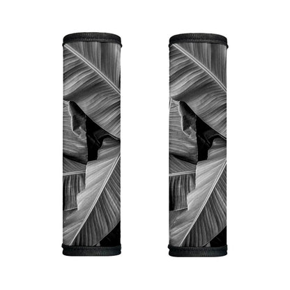 Black And White Banana Leaf Print Handle Covers