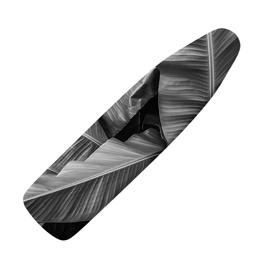 Black And White Banana Leaf Print Ironing Board Cover