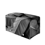 Black And White Banana Leaf Print Leather Tissue Box Cover