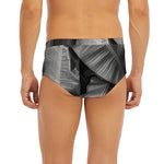 Black And White Banana Leaf Print Men's Briefs