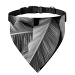 Black And White Banana Leaf Print Over The Collar Dog Bandana
