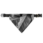 Black And White Banana Leaf Print Over The Collar Dog Bandana