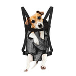 Black And White Banana Leaf Print Pet Carrier Backpack