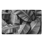 Black And White Banana Leaf Print Polyester Doormat