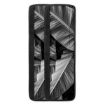 Black And White Banana Leaf Print Refrigerator Handle Covers