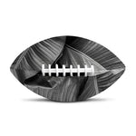 Black And White Banana Leaf Print Rugby Ball