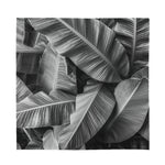 Black And White Banana Leaf Print Silk Bandana