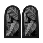 Black And White Banana Leaf Print Skillet Handle Cover