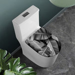 Black And White Banana Leaf Print Toilet Lid Cover