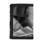 Black And White Banana Leaf Print Trifold Wallet
