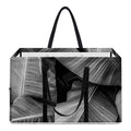 Black And White Banana Leaf Print Utility Tote Bag