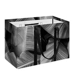 Black And White Banana Leaf Print Utility Tote Bag