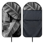 Black And White Banana Leaf Print Waterproof Car Seat Cover