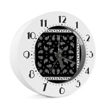 Black And White Bandana Print Alarm Clock