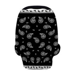 Black And White Bandana Print Baby Seat Cover
