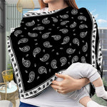 Black And White Bandana Print Baby Seat Cover