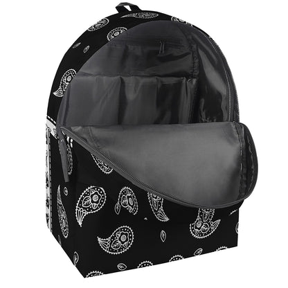 Black And White Bandana Print Backpack