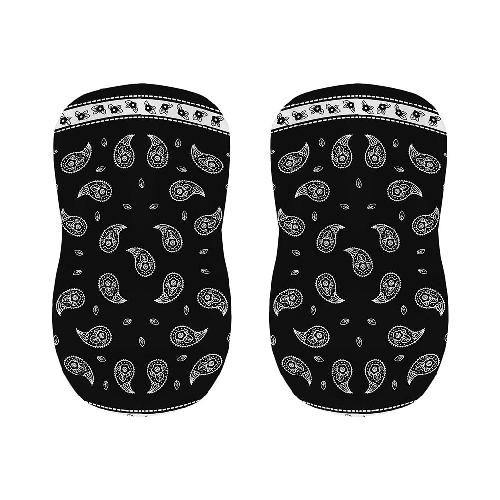 Black And White Bandana Print Bar Stool Covers