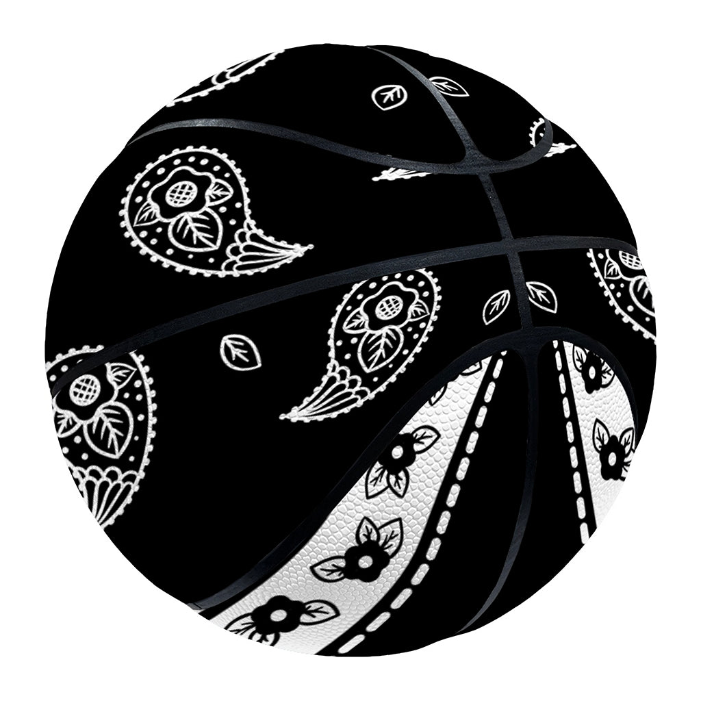 Black And White Bandana Print Basketball