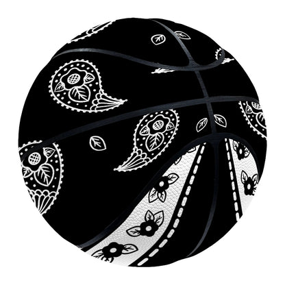 Black And White Bandana Print Basketball