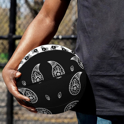Black And White Bandana Print Basketball